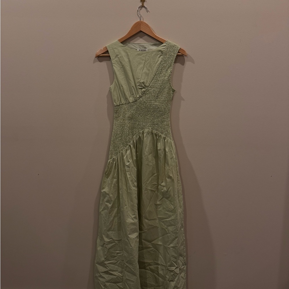 Light Sage Sleeveless Dress